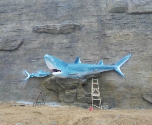 水泥雕塑-鲨鱼