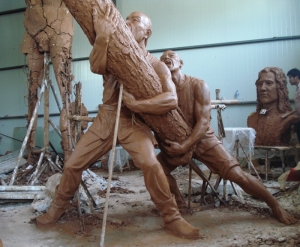 泥稿雕塑