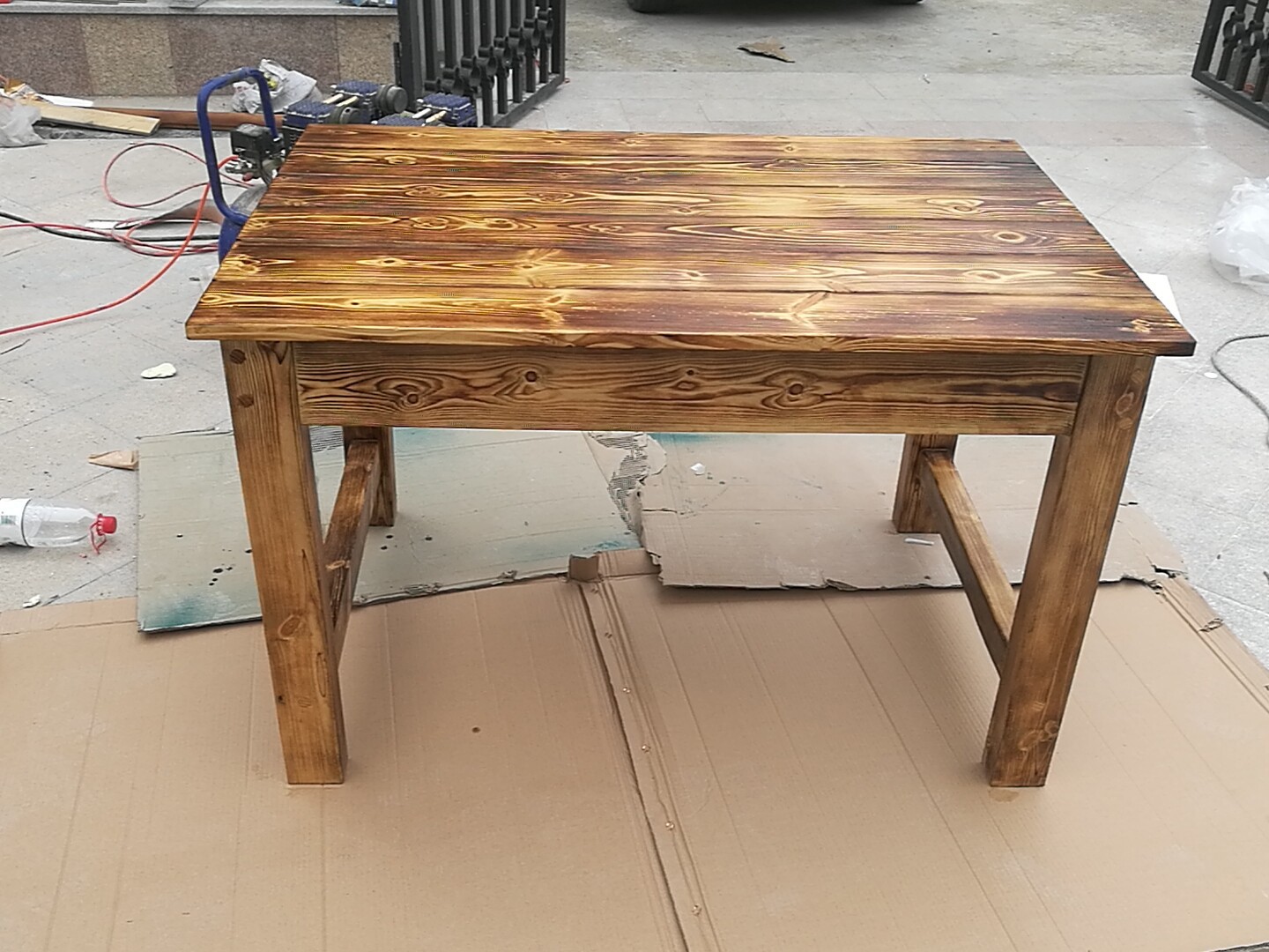 防腐木方桌